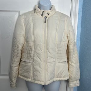 Like new Tommy Hilfiger cream colored puffer jacket